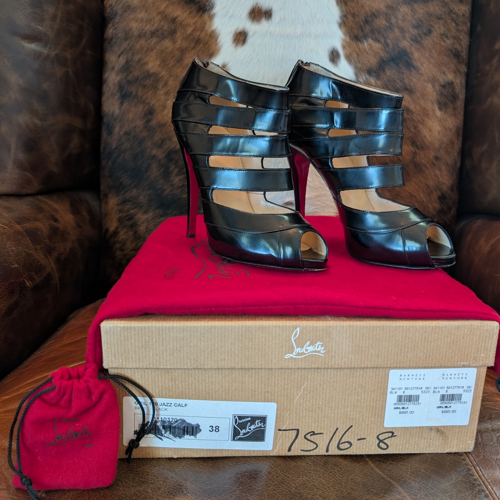 Christian Louboutin Jazz Calf Shelley heels